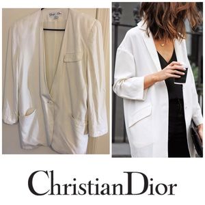 Dior White Women's Blazer Jacket